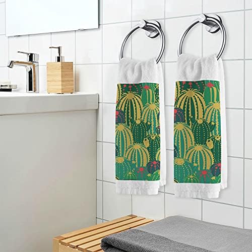 Алаза рачни крпи за миење садови, кактуси со цвеќиња и трње во зелена ултра мека и апсорбирана крпи за прсти и крпи за лице