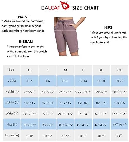 Baleafенски женски 10 Бермуда шорцеви должина на коленото долги шорцеви со џебови за патенти за лето секојдневно