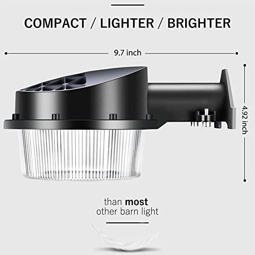 Змејско светло 100W LED Штала Светлина-Самрак До Зори Двор Светлина Со Фотоелемент-5000K Дневна Светлина 14.400 lm IP65 Водоотпорен За Осветлување