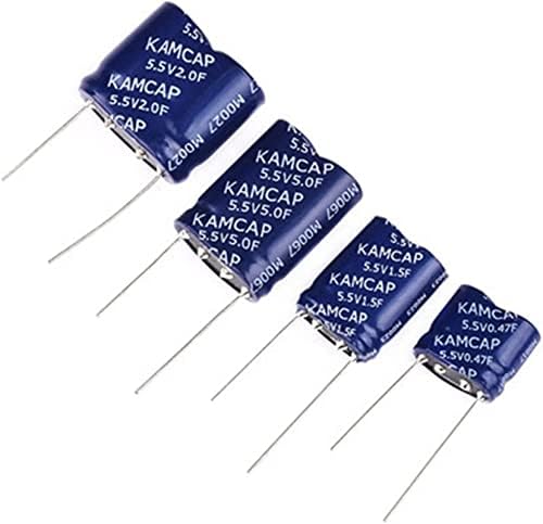 Комплет за кондензатор NESHO 1PCS Супер кондензатор ФАРАД КОМБИНАЦИЈА ВИД 5.5V 0,22F 0,47F 1F 1,5F 2F 4F 5F 10F Кондензатори