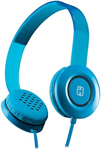 Слушални слушалки со рамен кабел - сина