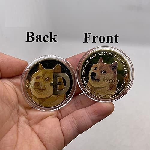 Виртуелна валута DogeCoin Commorative WoW Shiba Inu Dog Doge Coin 2021 Ограничено издание сувенири занаети Десктоп украси