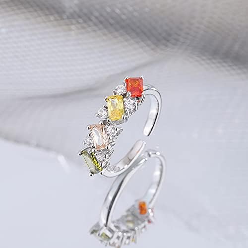 Прстен бран женски прстен светло луксузен прстен за прстен легура прстен прстен за истегнување на цвет