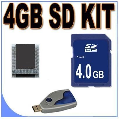 Мемориска картичка 4 GB SD/HC Безбедна дигитална дигитална BigValueInc Saver Saver пакет за Panasonic камери