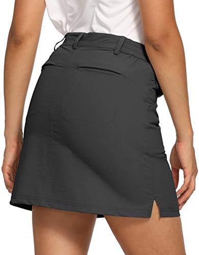 CQC Women'sенски Outdoor UPF 50+ Golf Skort Casual Active Active Scorts Building Shorts со џебови
