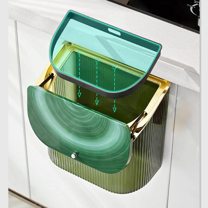 XDCHLK Wallид монтиран во кујнски отпадоци конзерва за простории за простории за простории за бања со капаци со капацитет отпадоци за отпадоци