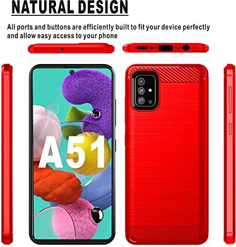 Случај Samsung A51, Случај Samsung Galaxy A51, Hnhygete Мек TPU Тенок Прилично Издржлив И Убав Изглед На Гумени Анти-Отпечатоци Од Прсти Целосна Заштитна Телефонска Кутија За Samsung Galaxy A