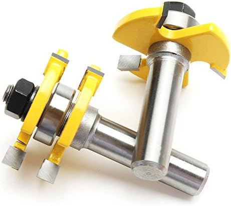 Fxixi Lock Miter Router Bit 1/2 инчен Shank Langue and Groove Sette Set 1-7/8 инчен секач