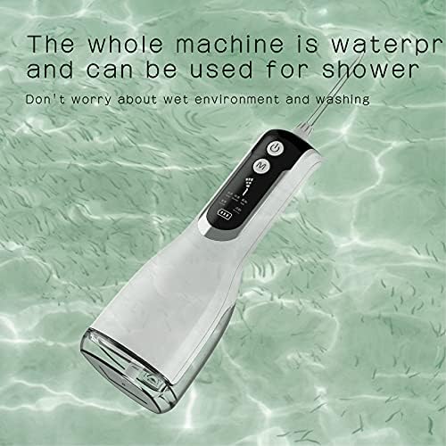 Воден авион за заби за заби за заби - стоматолошки воден млаз Флосер Флос Електрик, водоотпорна пулсирана вода со пулсирана вода со висока фреквенција,