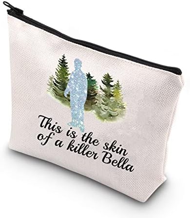 Вцгхко Филмско Шоу Инспириран Подарок Ова Е Кожата На Убиецот Бела Патент Торбичка Шминка Торба За Навивачите