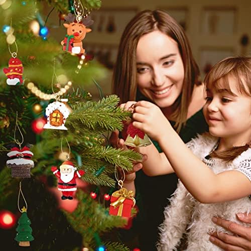 Кенталиј Божиќен Календар за Доаѓање 2022 Година За Деца Мини Украси За Новогодишна Елка Смола 24 Дена Божиќен Календар За Одбројување
