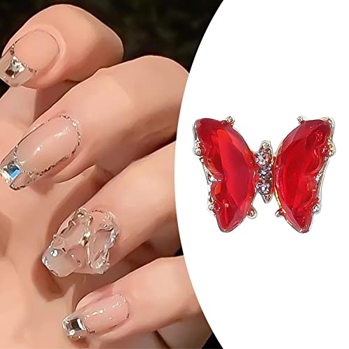 Guolarizi 10 парчиња 3D Charms Nail 3D Nail Rhinestones Diamonds Glass Crystal Ab Art Metal Gems сјајно ситно притискање на ноктите