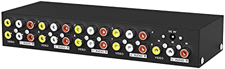 MT-viki 8 Way 3 RCA Splitter Composite Video Audio Distribution