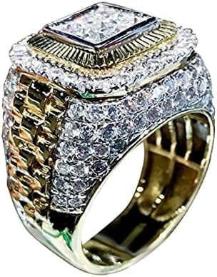 2023 Нова дијамант голема форма дијамантски прстен голем прстен прстен прстен прстен гроздобер рингдиамонд прстен дијамантски прстен пенливи