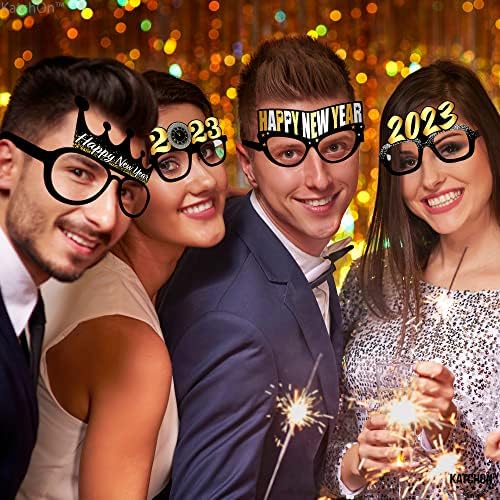 Рамка за фотографии со фотографии во Нова Година | Среќна нова година очила за очила 2023 | Nye надувување на новогодишните фото -штанд на фото -штанд 2023 | Очила за Нова Г?