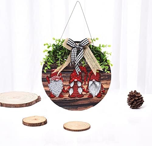 Божиќна дрвена декорација Десек што се дружи со лак -јазол круг MDF приврзок креативен фестивал линија DIY дамки стакло птици