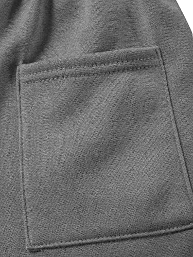 MA CROIX ENFERENTIONS MENS PREMIUM BRUSHED Shusted Shuts Shorts Flighte Fleece Elastic Gym Loungewear