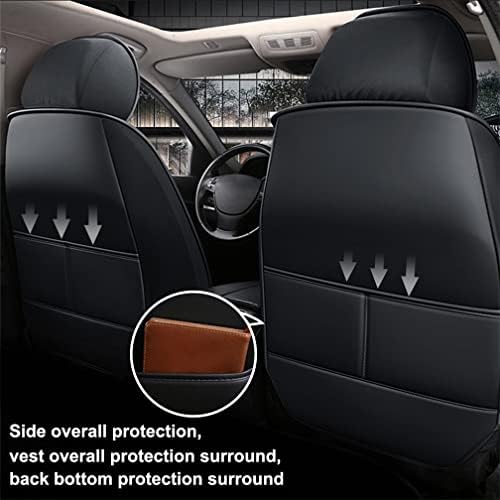 Maite Universal Car Seat Givers Front Luxury 2 седишта за Hyundai Creta 2015-2019 Кожа удобни/издржливи седишта Опфаќа заштитни додатоци за