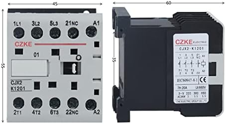 MAMZ CJX2-K Mini AC контактор DIN Rail 3p 3Main 1NO/3MAIN 1NC COIL напон 220V 50/60Hz 6A 9A 12A