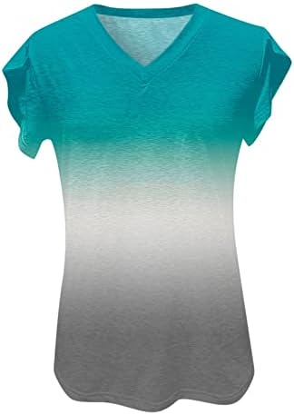 2023 памук V Графички графички графички лабава лабава форма опуштена маичка за блуза за жени лето есен кошула за кратки ракави