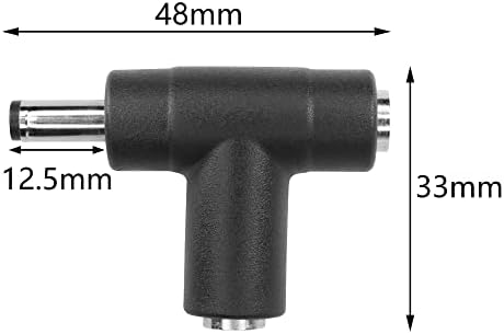 Адаптер за приклучок за напојување Gintooyun DC 90 степени Агол 1 до 2 женски, 5,5 mm x 2,1 mm DC адаптер за напојување, за камери за надзор на