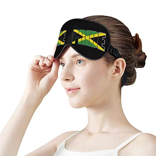 Јамајка Гордо знаме маска за спиење мека маска за очи за очи со прилагодлива лента за мажи жени