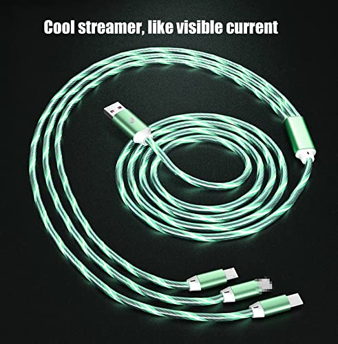 3 во 1 кабел за брзо полнење, кабелска жица со повеќе полначи со контрола на прекинувачот, микро USB/тип C/iOS Телефон Брзо полнење