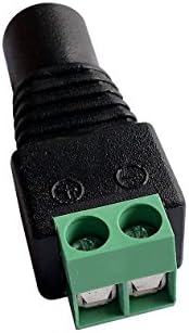 5 машки и 5 женски приклучок за адаптер за приклучок за напојување 12V DC за LED лента CCTV камера