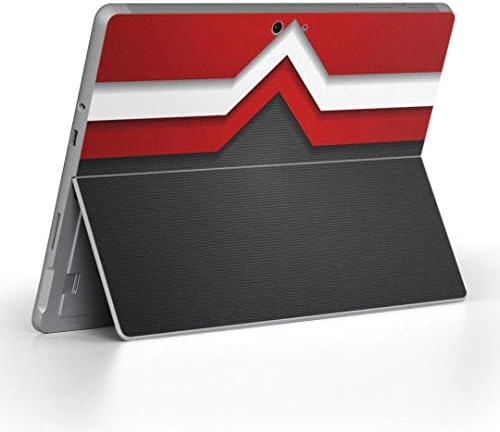 Покрив за декларации на igsticker за Microsoft Surface Go/Go 2 Ултра тенки заштитнички налепници на телото 008535 црвено црвено црна црна шема