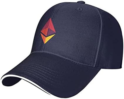Ethereum Logo Baseball Cap Mens Casquette, прилагодливо капаче за женски сендвич