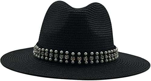 Стекнете жени панама капа лето сонце капи за мажи плажа слама капа за девојче УВ заштита капа