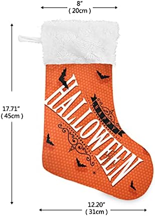 СИНЕСТУР Среќни Ноќта на вештерките Божиќни чорапи Големи Божиќни чорапи за новогодишна камин wallид што виси чорапи чорапи за семејни