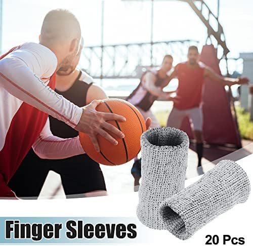 Вокост 20 парчиња ракави за дишење на прсти, загради за палецот поддржуваат еластични заштитници за компресија за релаксирање на болки артритис