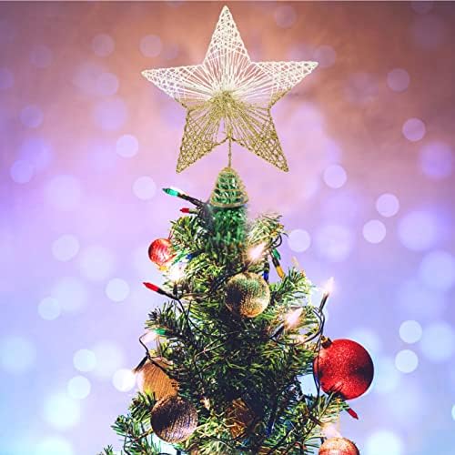 ПРЕТИЗУМ Свадба Декор Рака Декор Божиќна Ѕвезда Дрво Топер Блескав Новогодишна Елка Орнаменти За Елка Декорација| Божиќ Партија Свадба Декор