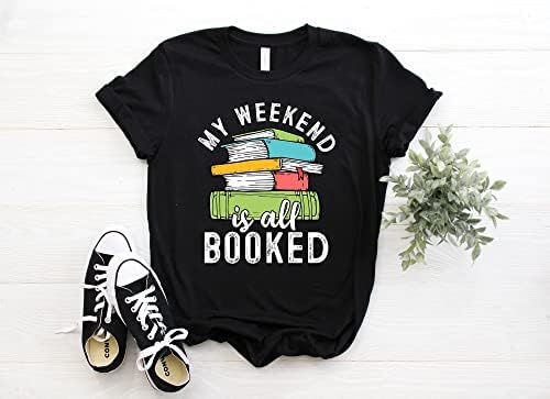 Мојот викенд е целата резервирана кошула, книжарница за читање ентузијасти библиотекар за роденденски подарок за роденден