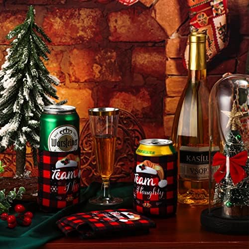 24 Парчиња Божиќно Пиво Конзерви За Ладилници Ракави Божиќни Носители На Пијалоци Од Неопренови Тим Непослушен Тим Убави Ракави За Одмор Може