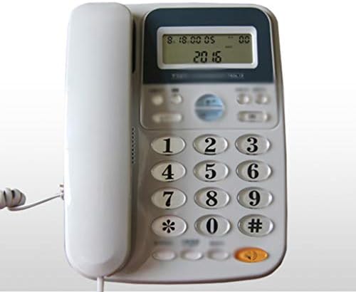 Телефонски телефон со телефон Zyzmh со звучник, дисплеј, лична карта за бела просторија студија за ретро декорација домашна канцеларија