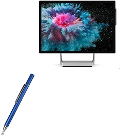 Пенкало за пенкало Boxwave Compatively со Microsoft Surface Studio 2+ - FineTouch капацитивен стилус, супер прецизно пенкало за стилот за Microsoft Surface Studio 2+ - Лунарна сина боја
