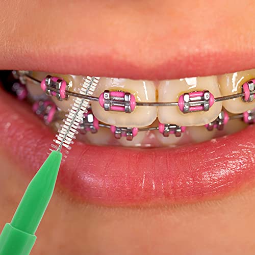 Извадете 60 парчиња Интердентална четка за четка за заби Пошироки простори Стоматолошки избори помеѓу чистачот на забите длабоко