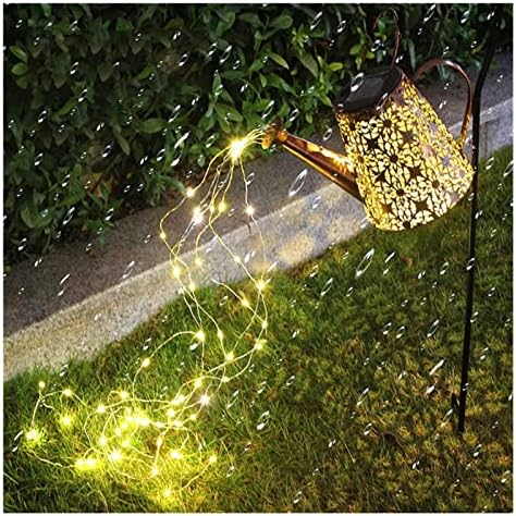 SJYDQ надворешно соларно наводнување конзерва со светла што висат фенер водоотпорен градинарски туш светла декорација на двор дворовите