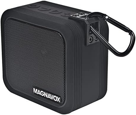 Magnavox MMA3927 Водоотпорен преносен Bluetooth звучник со карабинер клип во црна боја