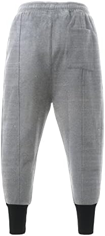 Sezcxlgg потете за џебови за мажи со копривани панталони исечени модни обични машки панталони за машки панталони