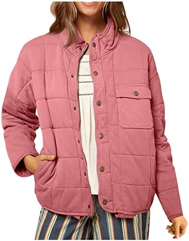 Uofoco обичен атлетски јакна со долг ракав за жени, одмори со одмори, цврсти бои палто за лабава лабава удобна