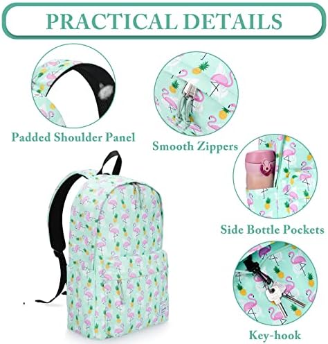 Ранец на училиште Васчи за девојчиња, симпатична чанта за книги за деца/тинејџери/средно училиште/колеџ/работен ранец за жени