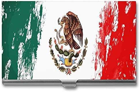 Мексико Знаме Лавра Бизнис Картичка Држач Џеб Бизнис Картичка Случај Тенок Паричник Картичка За Мажи Жени