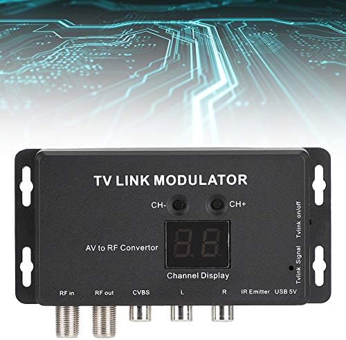 Модулатор за телевизиски врски UHF модулатор, AV во RF конвертор со канали за приказ USB приклучок и репродукција, Mini TM70 UHF Дигитален
