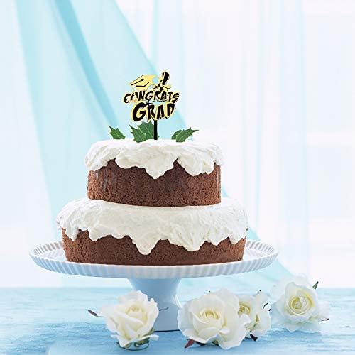 Амосфун 20 парчиња Дипломирање Партија Торта За Торта Десерт Топерс Акрилни Торта Топерс