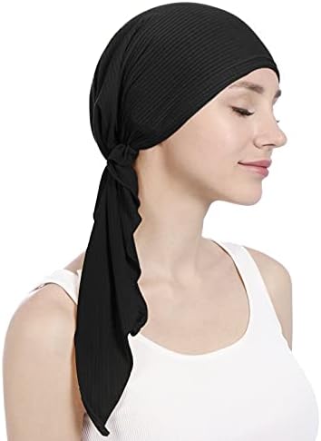 Грејс глава шамија Бандана глава за глава за жени, хиџаб капаче муслиманска глава на главата прилагодлива капаче за капакот на вратот