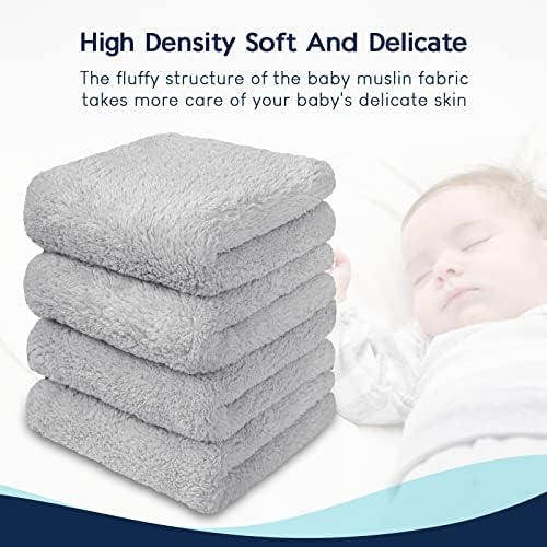 Истартист крпа за бурпи за бебе -20 од 10 ултра апсорбирана крпа, рачни мијалници, новороденчиња -млеко плукаат партали од парчиња крпи за унисекс, момче, девојче -плет