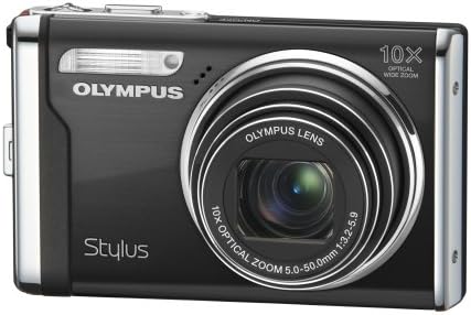 Дигитална камера на Олимп Стилус 9000 12 MP со стабилизиран зум со оптички двојна слика со широк агол од 10x и 2,7-инчен LCD